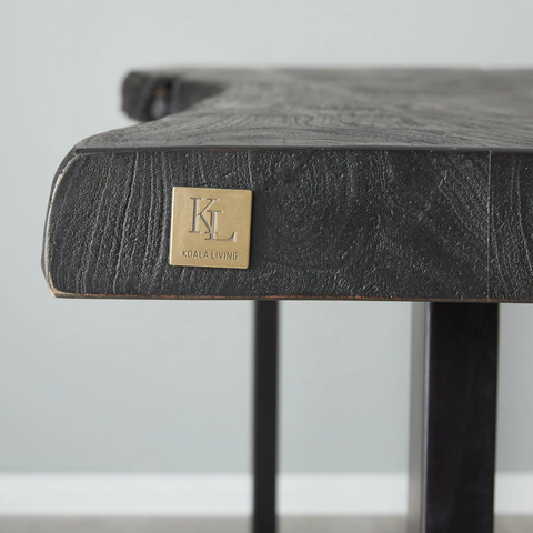 Dynasty Black Acacia Wood Dining Table throughout